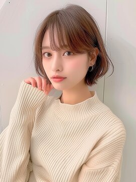 クラン 岡本(Chlan) ナチュラルな大人ショートボブ×似合わせカット