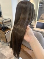 カノエ 福岡香椎店(canoe)&nbsp;髪質改善トリートメント　オリーブグレージュ　艶髪　ストレート