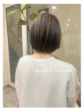 ラボヌールヘアーノーブル 新越谷店(La Bonheur hair noble) ショートボブ/ハイライトカラー