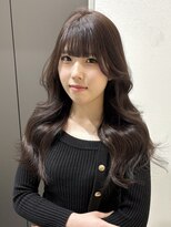 ユーフォリア 渋谷グランデ(Euphoria SHIBUYA GRANDE) ラベンダーブラウン 艶カラー 顔まわり 韓国ヘア