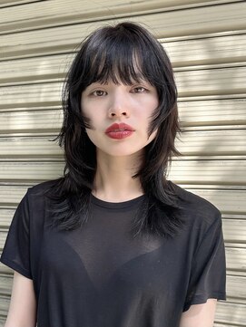 オアシス(oasis) 【oasisオグラ】ニュアンスフェイスレイヤーミディアムヘア