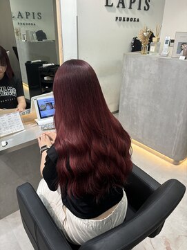 ラピス 福岡天神店(Lapis) 赤髪/レッドブラウン//ブリーチ