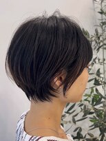 ビューブルー 亀戸錦糸町(VIEW BLUE) 美髪シアーカラーピンクブラウンショートカット切りっぱなしボブ