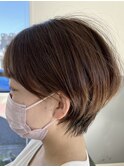 耳掛けも決まる☆大人ショート