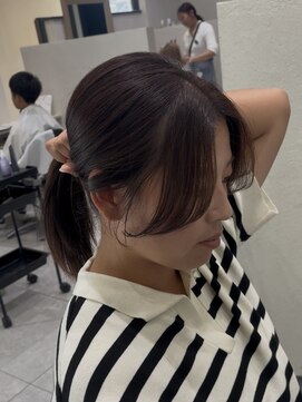 美ららジャパン(JAPAN) 結んでも可愛い顔周りカット グレージュカラー