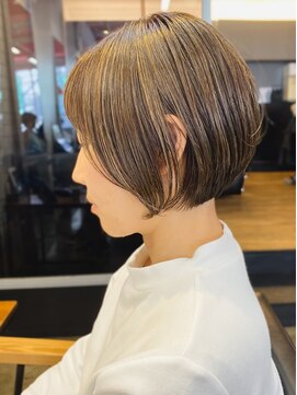 マノ 千歳烏山(MaNO) 〈n9〉ショート韓国ボブハイライト髪質改善ブリーチ前髪20代30代