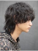 名古屋波巻きスパイラルパーマウルフヘアウルフパーマ30代