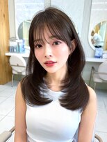 アフロートリノ(AFLOAT Leino) 結べるミディアムレイヤー 薄め前髪