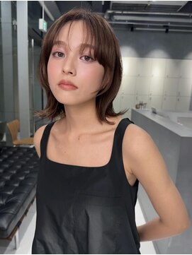 サンバレー(SUNVALLEY) 愛されロングボブ顔まわりレイヤーチョコレート