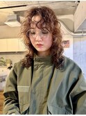 ハイレイヤーウルフ☆ハッシュカットウルフパーマレイヤーパーマ