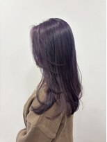 エムタニグチイプセ(M.TANIGUCHI ipse)&nbsp;ブドウカラー×顔周りレイヤー