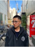 ツイストスパイラルパーマラウンドマッシュアップバング