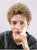 ベリショスパイキーショートべリーショートアップバングメンズ