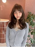 フォワード巻き/表参道韓国ヘア/アースカラー/ココアベージュ