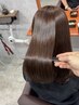 【未来の髪を守る】縮毛矯正+カット+紫外線ダメージケアTR+UVケアスプレー付