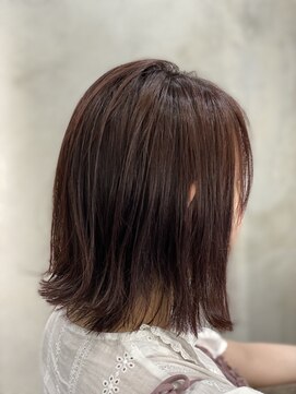 ジル(JiL) 切りっぱなし×レッドブラウン