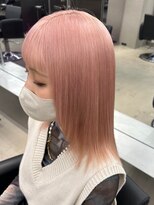 ペレ 栄店(PELE) 斜めバング/グレージュカラー/デザインカラー/栄/名駅