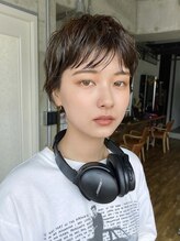 エムクランメイクス 原宿 表参道(m.clan MAKE'S) ショートパーマメンズライクハンサムショートシースルーバング