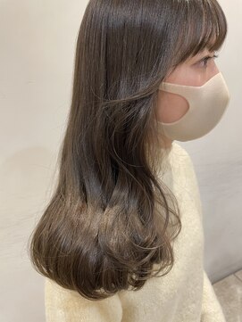 ザックラフィネ(ZACC raffine) オリーブベージュ/明るめカラー/艶カラー/前髪カット