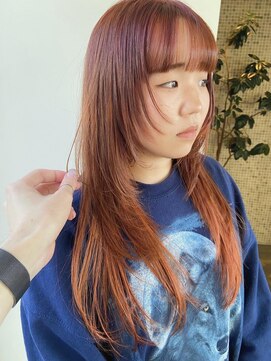 トップヘアー スパアンドリラクゼーション 安城(spa&relaxation) 顔まわりレイヤーロングウルフ/レイヤーロング/20代30代40代