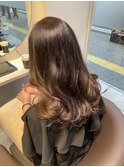 透明感グレージュ　レイヤー