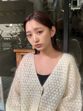 ヒュージ 表参道(huge) タイトに収まるぷつっとボブ_ショートカット_リップラインロブ