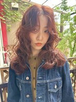 ラレイ(Lalei)&nbsp;【白岩】レイヤーボブ/スパイラルパーマ/ピンクベージュ