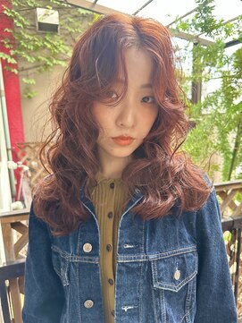 ラレイ(Lalei) 【白岩】レイヤーボブ/スパイラルパーマ/ピンクベージュ