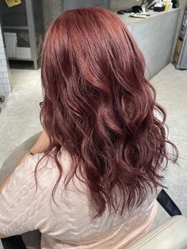 チャオ バイ ミチ(Chao by MICHI) 【Chao sachika】レッドカラー コテ巻きアレンジ