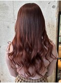 赤みブラウン/似合わせカット[船橋/エクステ/ダブルカラー]