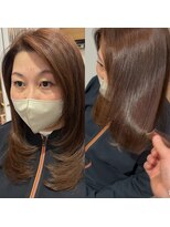 フリーダム(FREE-DOM) ロングレイヤーとフェイスレイヤーで大人の上品スタイル