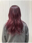 大人気ダブルカラーワインレッド！