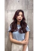 モカピンクブラウン×韓国くびれヘア