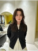 セミロングボディパーマ
