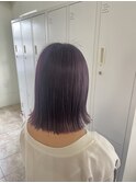 イメチェン/ホワイトブロンド/外ハネボブ/美髪/草津/南草津