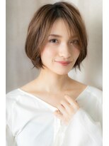 カバーヘア ブリス 川口(COVER HAIR bliss)&nbsp;□かきあげショートボブヘルシースタイル404川口20代30代40代