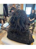 ハーフアップツイン