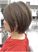 白髪ぼかしハイライト/ショートヘア