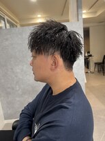 ガーベラ(gerbera)&nbsp;ツーブロック×ペーパーツイストパーマ×メンズ