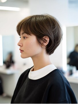ラファンジュ ヘアー(Rohange hair) 大人ショート 耳かけショート/20代/30代