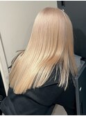 17842ホワイトブロンドシャンパンベージュミディアムレイヤー