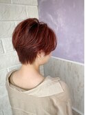 ハンサムショート/レッドブラウン/大人可愛い
