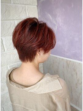 イロ ジェイアール JR奈良店(IRO) ハンサムショート/レッドブラウン/大人可愛い
