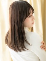 カバーヘアアンドスパ ブリス 浦和(COVER HAIR&SPA bliss) グレージュブラウン大人美人前下がりワンホンレイヤー30代40代X