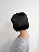 あご上ボブ×弱酸性ストレート ミニボブ 縮毛矯正