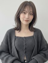 ウィールール 手稲店(WE RULE) 斜めバングくびれレイヤー前下がりボブブリーチなし夏カラー