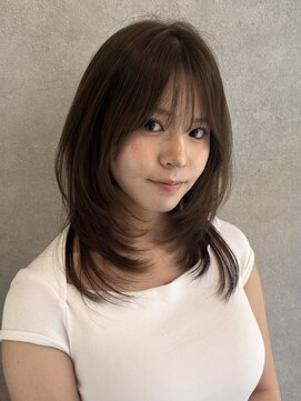 ミレバイジェニー (mirae by geny) 大人気!!透明感カラー×レイヤーカット♪A