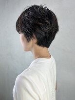 アルバム 新宿(ALBUM SHINJUKU)&nbsp;ショートヘア寒色系グレージュヘアスタイル_ba535941