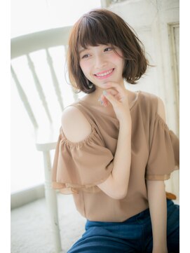 モッズ ヘア 福岡姪浜店(mod's hair) 技あり☆ベージュカラーで大人かわいいナチュラルボブ