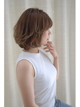 ニーナ せんげん台(nina) ひし形シルエット☆大人可愛いボブスタイル